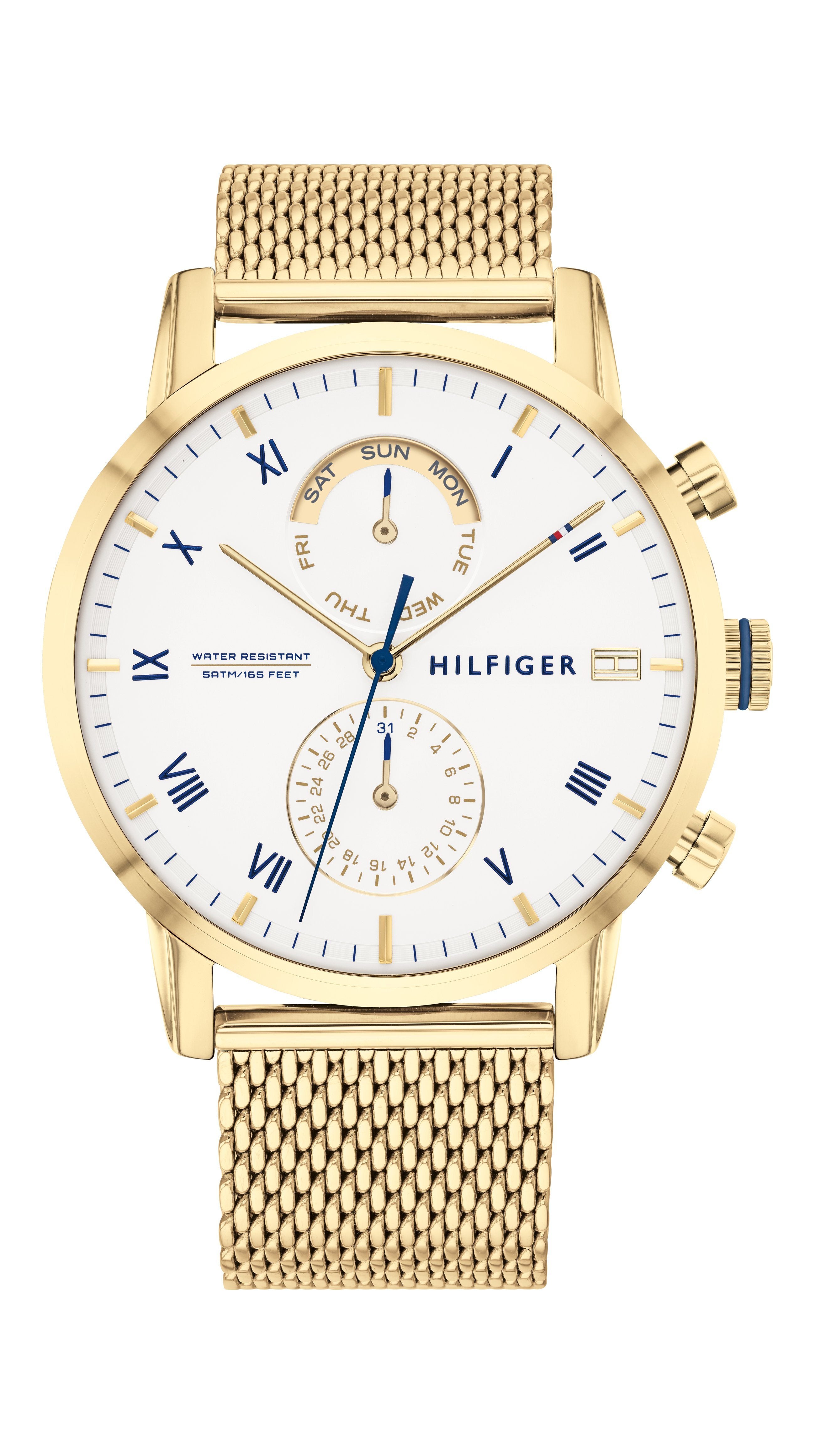 Tommy Hilfiger Kane Multifunction Gold Watch 1710403 – Bevilles