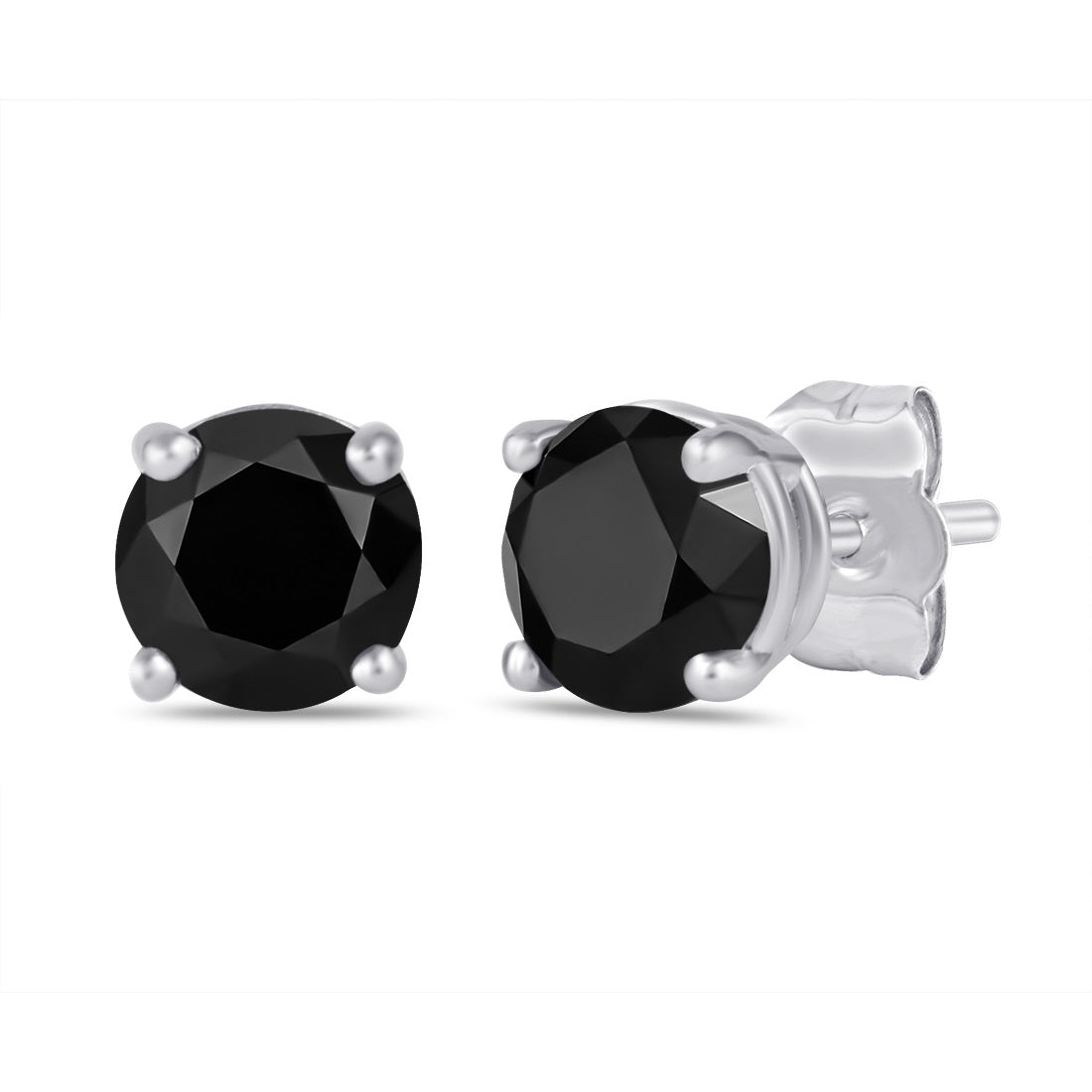 Black diamond earrings 2024 2 carat