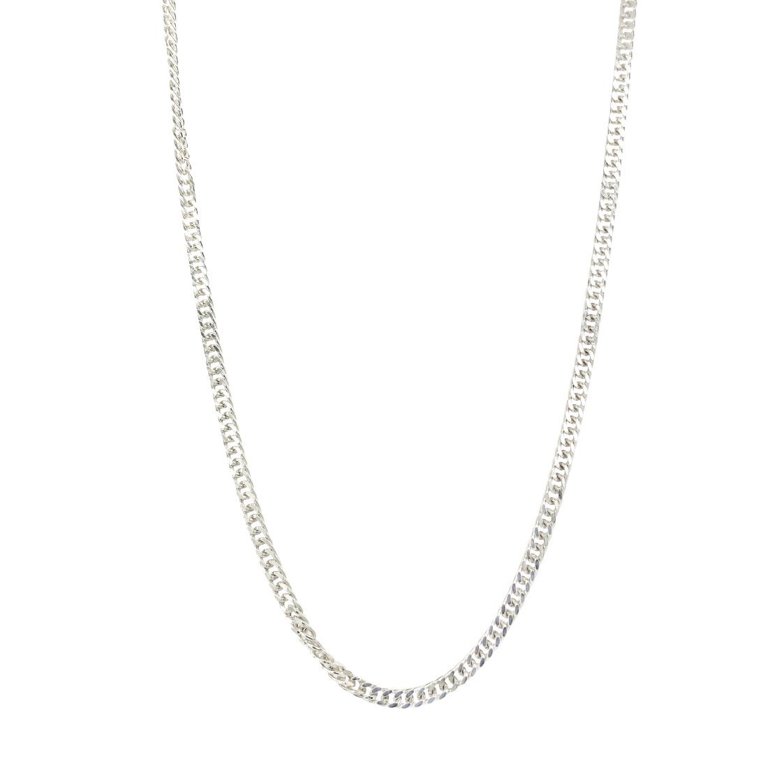 Silver shop curb necklace