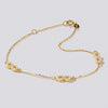 9ct Yellow Gold Infinity Charm Bracelet Bracelets Bevilles 