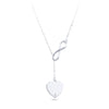 50cm Sterling Silver Infinity Loop Heart Necklace Necklaces Bevilles 