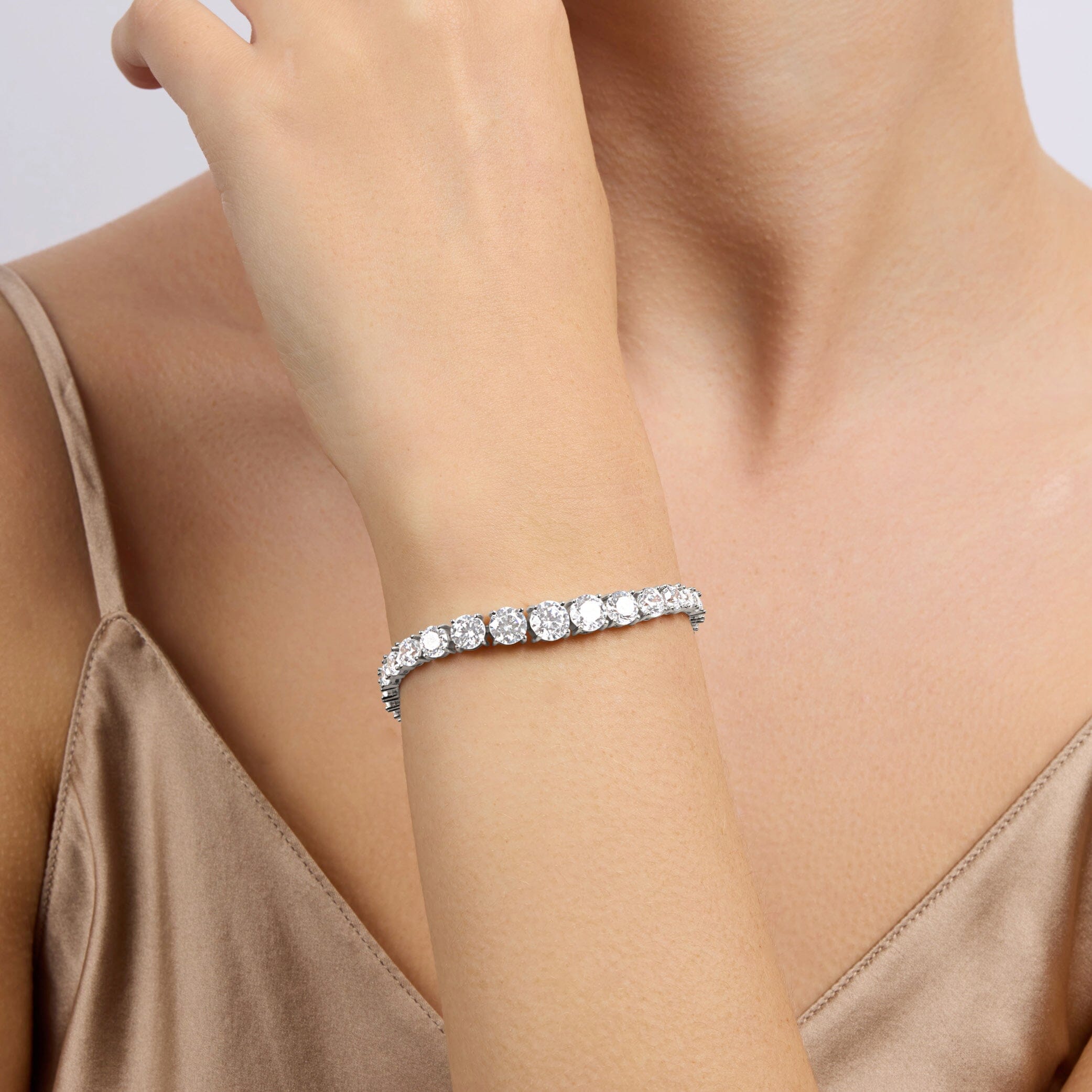 SaLe! sALe! Tennis Bracelet popular Sterling Silver Zirconium