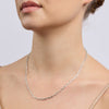 45cm Sterling Silver Wide Paperclip Link Necklace Necklaces Bevilles 