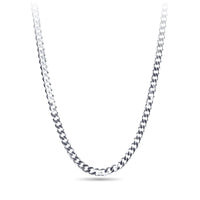 Sterling Silver Curb Chain Necklace 55cm Necklaces Bevilles 