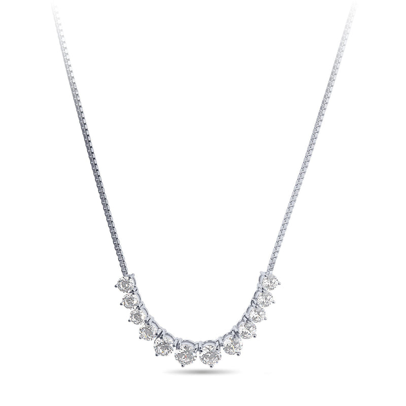 65cm Tennis Bolo Necklace with Cubic Zirconia in Sterling Silver Necklaces Bevilles 