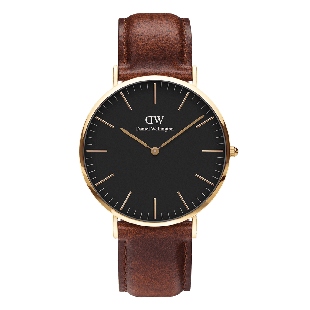 Daniel Wellington Classic 40 St Mawes Gold & White Watch – Bevilles ...