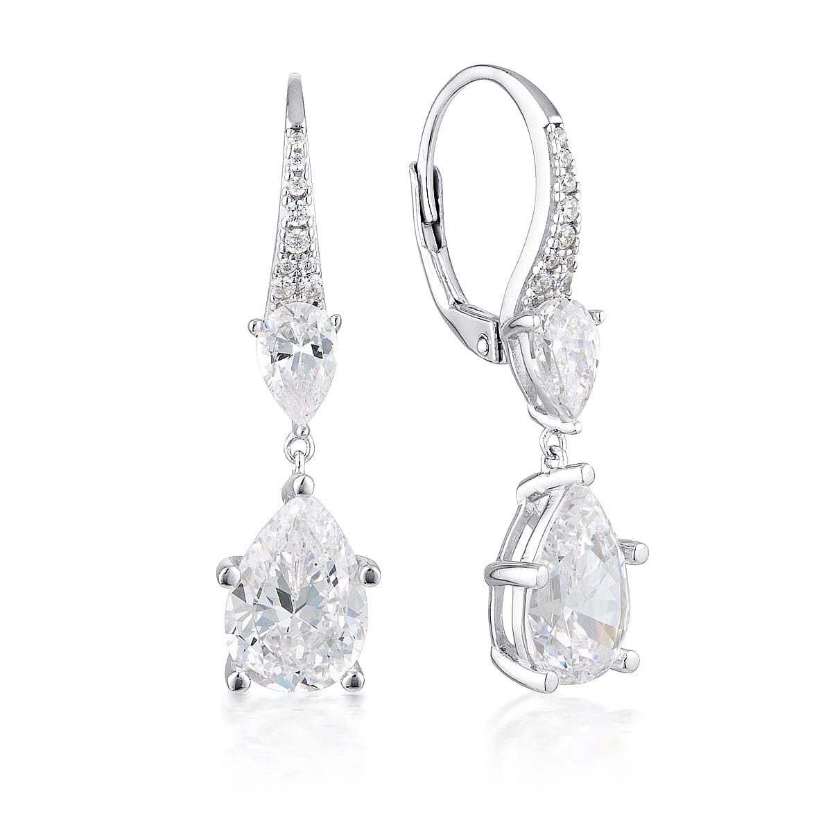 Georgini Cubic Zirconia Silver 3mm Earrings Earrings Georgini 