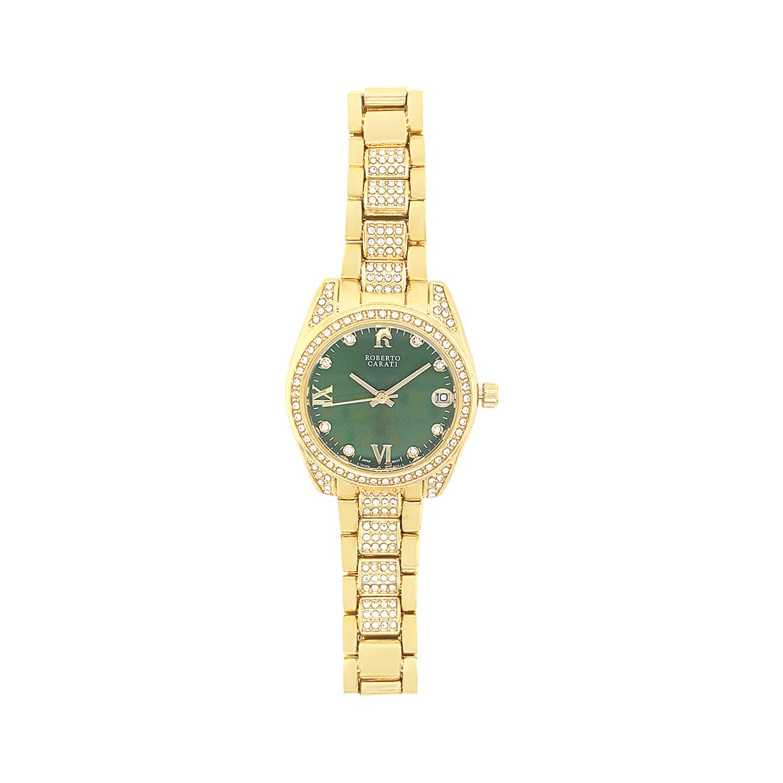 Roberto Carati Luna Green Face Ladies Watch M9025