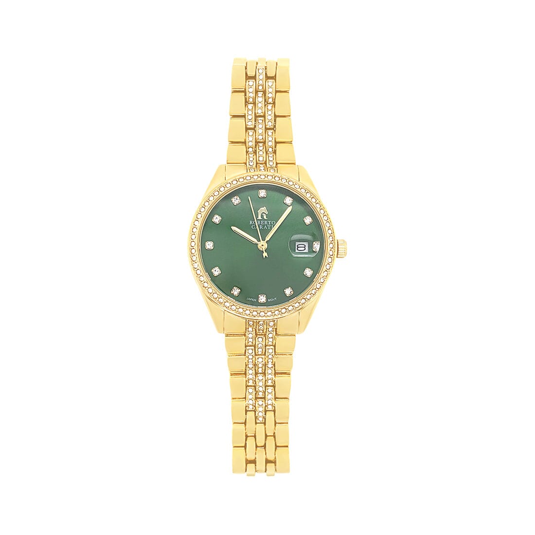 Roberto Carati Diana Crystal Green Face Watch M1023 BE V6