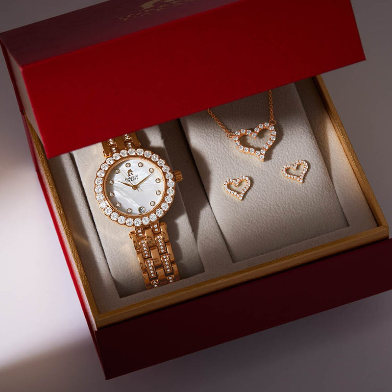 Roberto Carati Amore Rose Gold Gift Box Set M1027+BE-V3 Watches Roberto Carati 