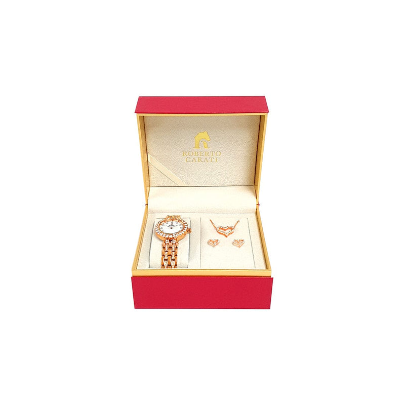 Roberto Carati Amore Rose Gold Gift Box Set M1027+BE-V3 Watches Roberto Carati 