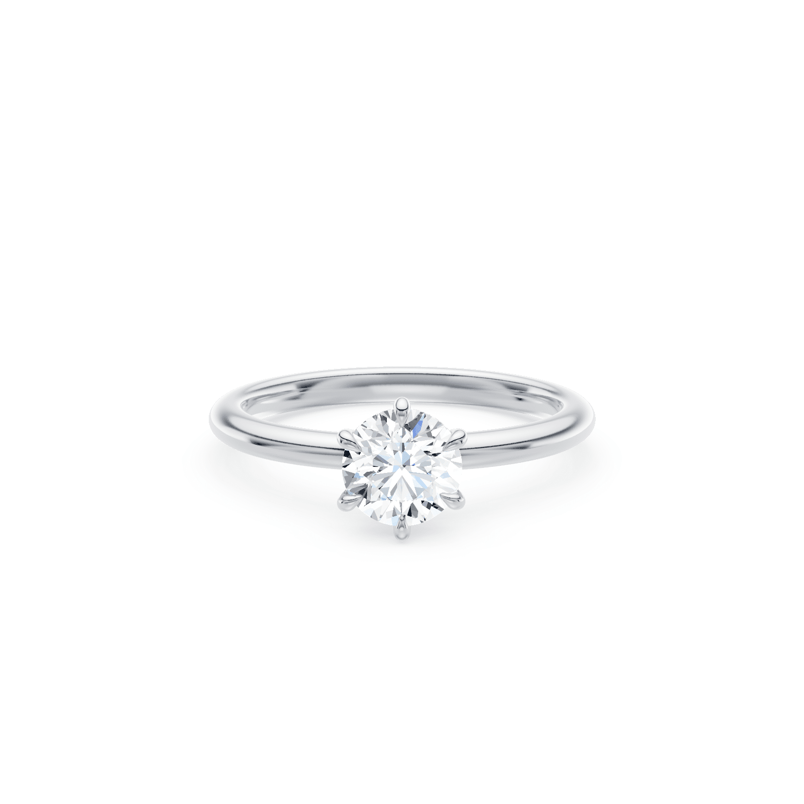 1.00ct Laboratory Grown Diamond Solitaire Ring in 18ct White Gold Bevilles 