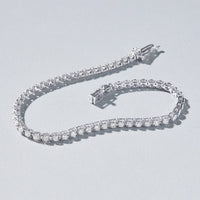 Tennis Bracelet with 1.50ct of Diamonds in 9ct White Gold Bracelets Bevilles 