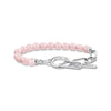 THOMAS SABO Link Bracelet with Rose Quartz Beads Silver Bracelets THOMAS SABO 