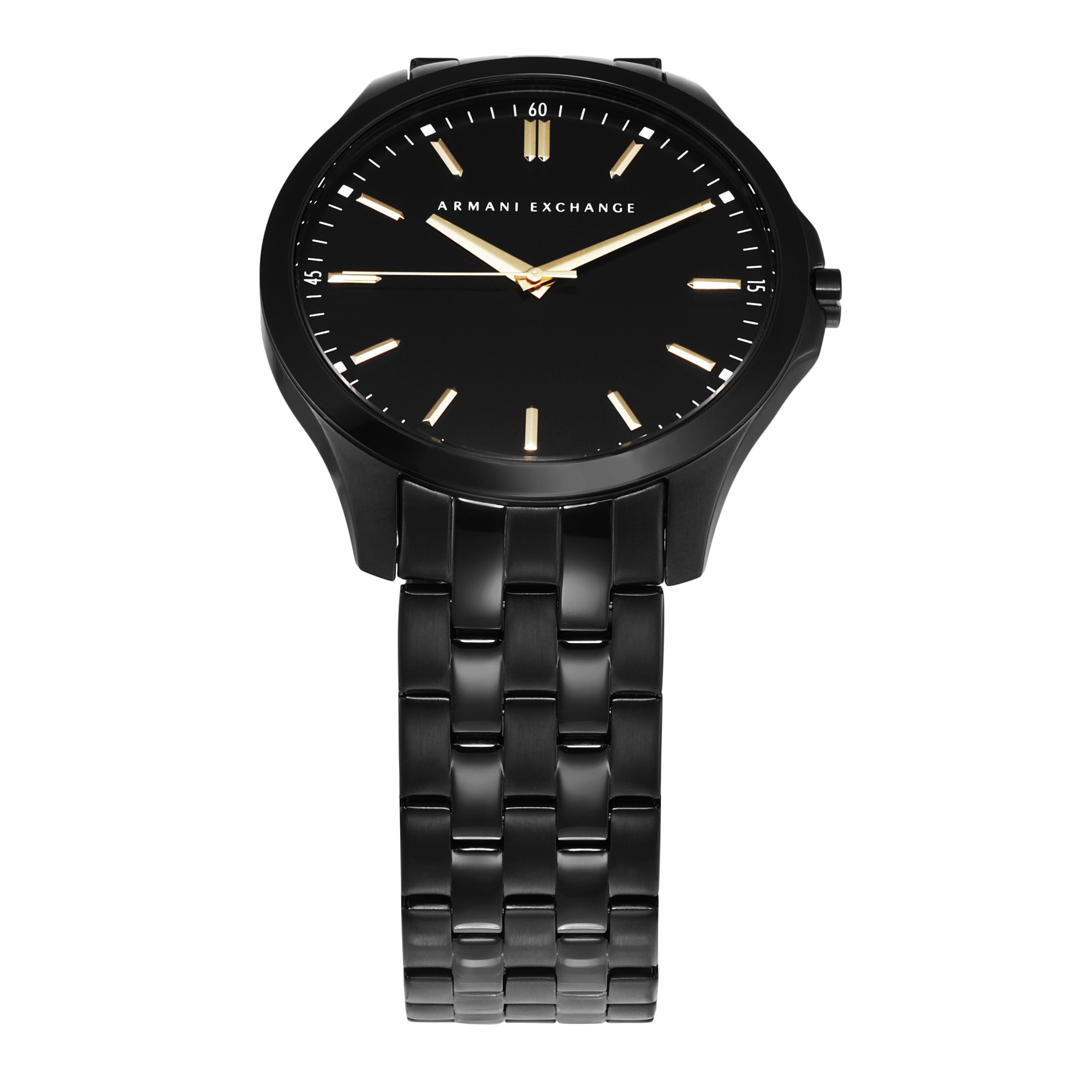 Armani watch black face best sale