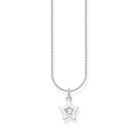 THOMAS SABO Necklace with star pendant and white zirconia - silver Necklaces Thomas Sabo 