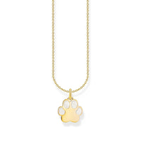 THOMAS SABO Necklace with paw pendant and cold enamel - gold Necklaces Thomas Sabo 