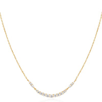 Ania Haie Gold Arc Pave Necklace Necklaces Ania Haie 