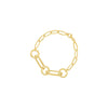 Paperclip Bracelet in 9ct Yellow Gold Bracelets Bevilles 