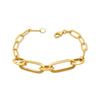 Paperclip Bracelet in 9ct Yellow Gold Bracelets Bevilles 