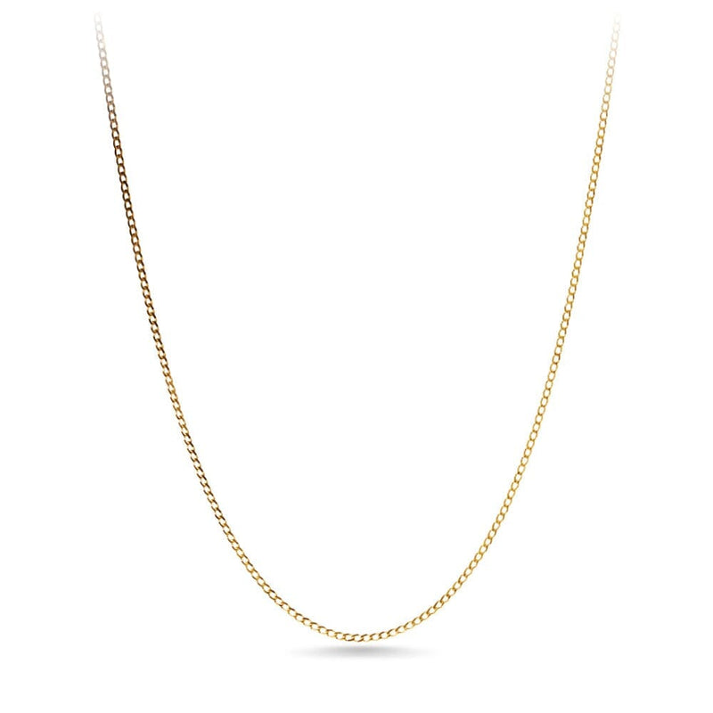 9ct Yellow Gold 60cm Curb Chain Necklace Necklaces Bevilles 