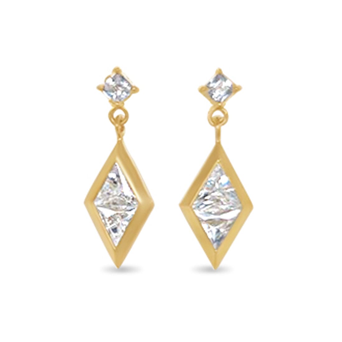 9ct Yellow Gold Triangle buy Studs