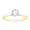 1/2ct Laboratory Grown Diamond Solitaire Ring in 18ct Yellow Gold Bevilles Jewellers 