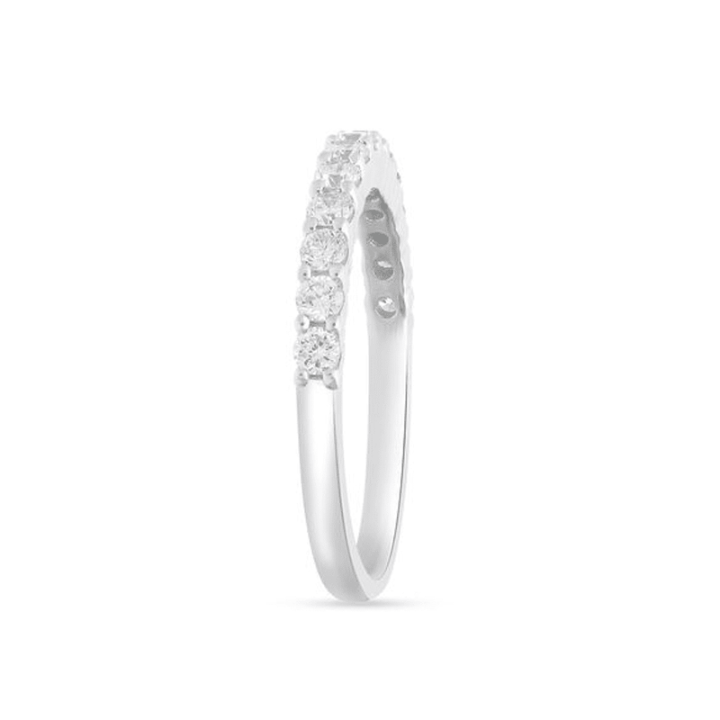 Single Row Dress Ring with 1/2ct of Laboratory Grown Diamonds in Sterling Silver and Platinum Bevilles Jewellers 