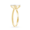 Marquise Shape Ring with 0.05ct of Diamonds in 9ct Yellow Gold Bevilles Jewellers 