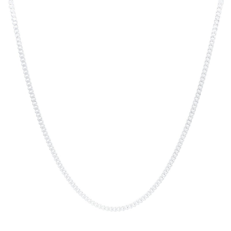 Sterling Silver Curb Chain Necklace 60cm Necklaces Bevilles 