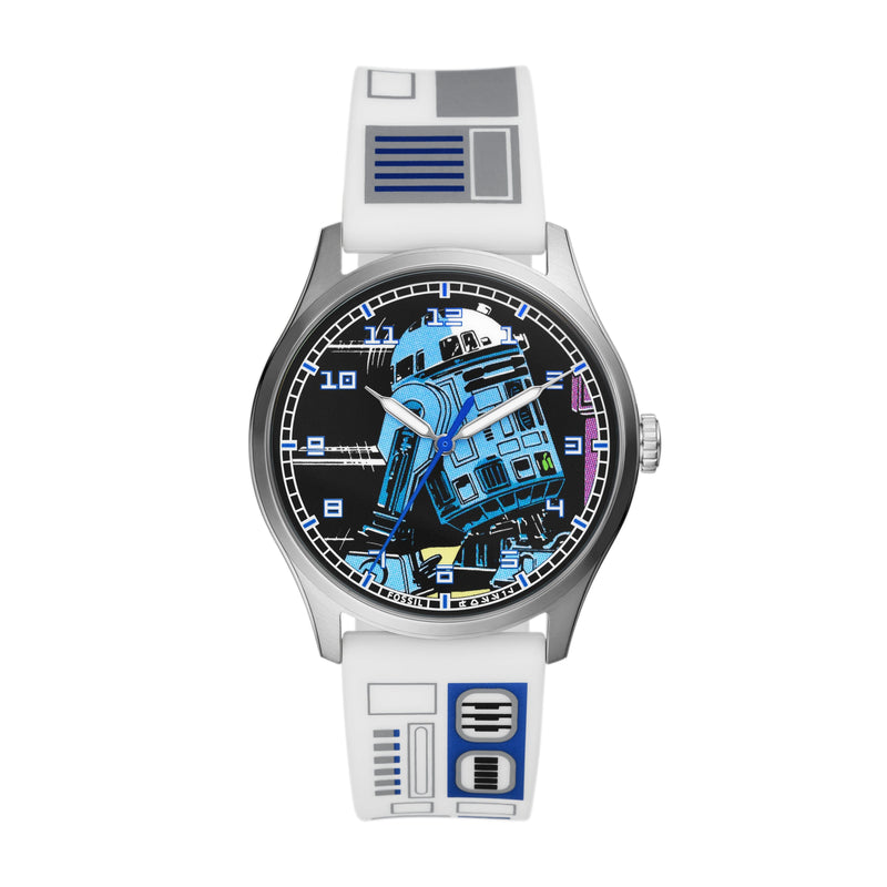 Fossil Special Edition Star Wars R2-D2 Three-Hand White Silicone Watch SE1105 Watches Fossil 