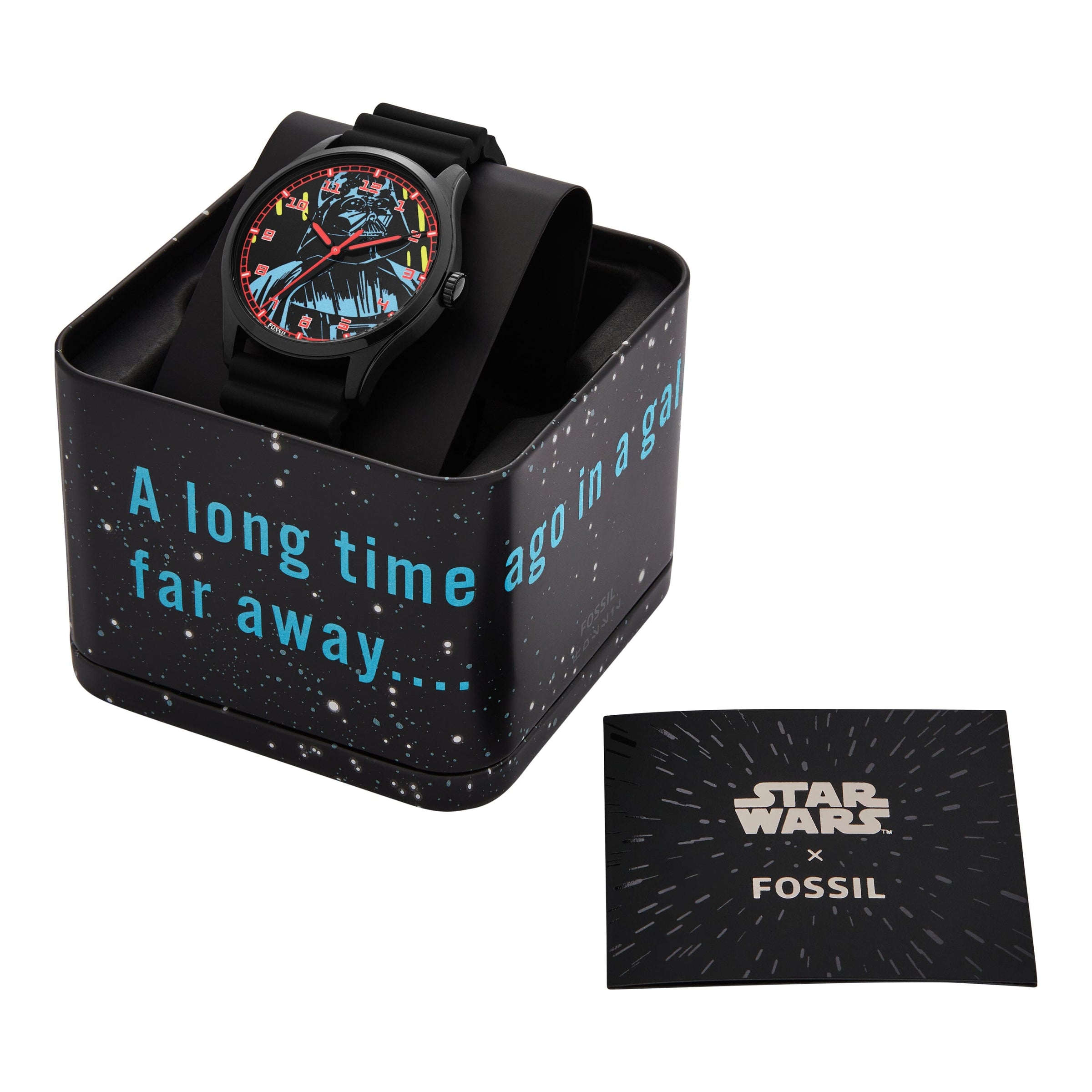 Fossil Special Edition Star Wars Darth Vader Three-Hand Black Silicone Watch SE1107 Watches Fossil 