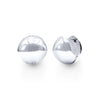 Large Round Ball Hoop Earrings in Sterling Silver Bevilles Jewellers 