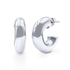 Large Chunky Earrings in Sterling Silver Bevilles Jewellers 