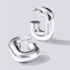 Large Chunky 22mm Earrings in Sterling Silver Bevilles Jewellers 