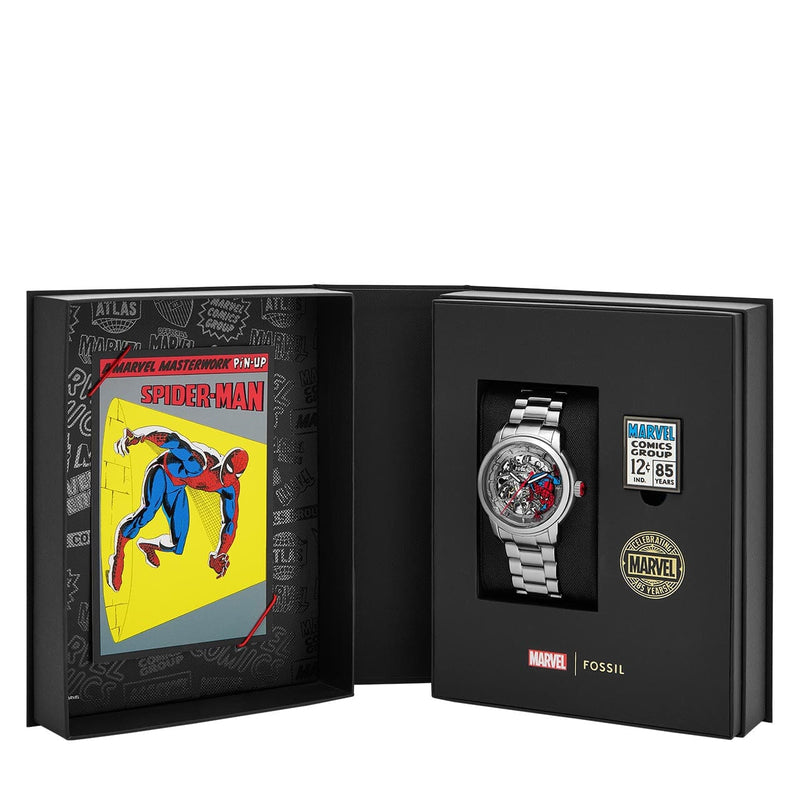 Fossil Marvel LE Spiderman Limited Edition Watch LE1197SET Watches Bevilles Jewellers 