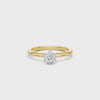 1/2ct Laboratory Grown Diamond Solitaire Ring in 18ct Yellow Gold