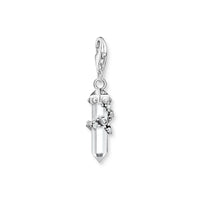 THOMAS SABO Charm pendant milky quartz silver Charm Thomas Sabo 