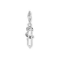 THOMAS SABO Charm pendant milky quartz silver Charm Thomas Sabo 