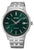 Seiko Silver and Green Men's Analogue Watch SRPH89K