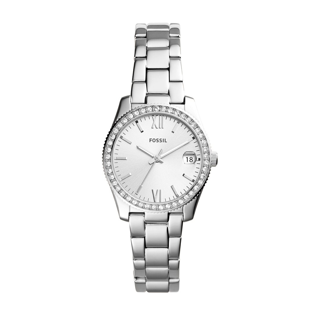 Fossil Ladies Scarlette Silver Stone Watch ES4317 Bevilles Jewellers