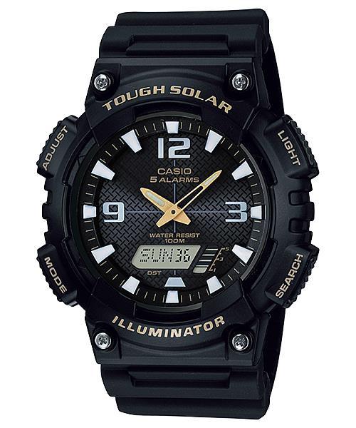 Casio Tough Solar Illuminator Black Watch AQS810W 1B Bevilles Jewellers