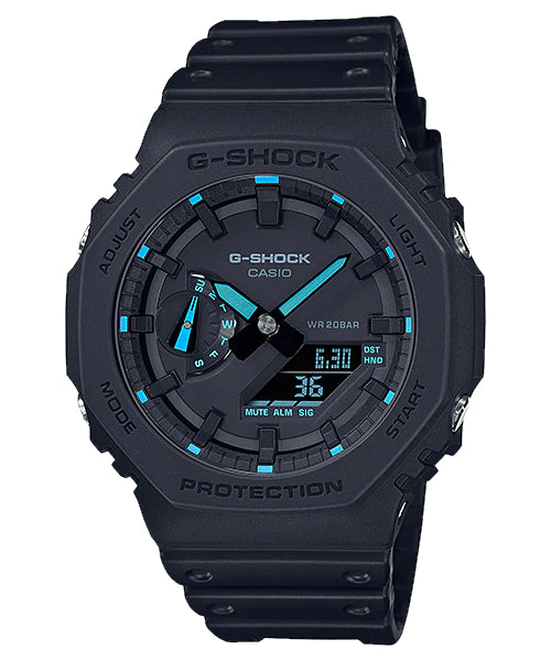 Casio G Shock Black and Blue Men s Watch GA 2100 1A2