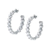 Chiara Ferragni Diamond Heart White Heart Big Hoop Earrings Bevilles Jewellers 