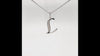 Diamond Initial Necklace in Sterling Silver