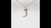 Diamond Initial Necklace in Sterling Silver