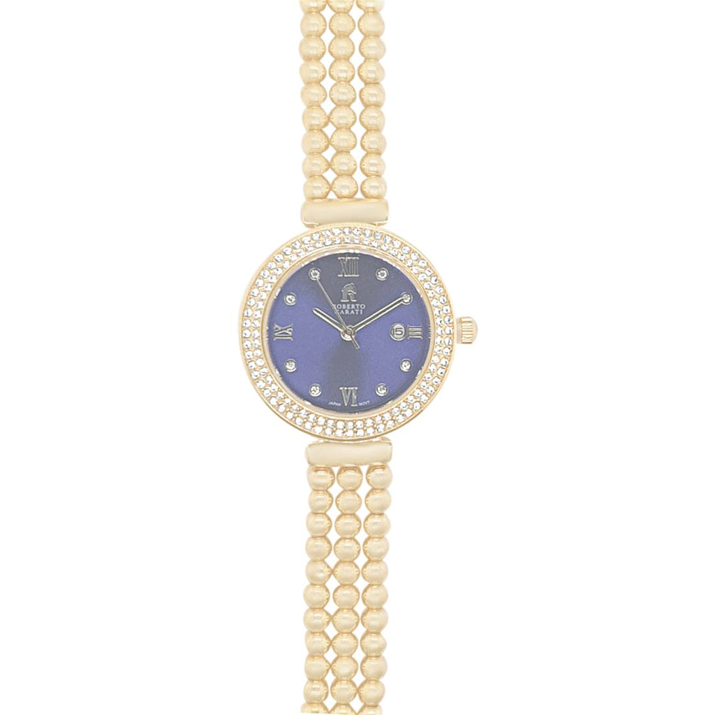 Roberto Carati Jubilee Gold and Blue Watch M9092 – Bevilles Jewellers