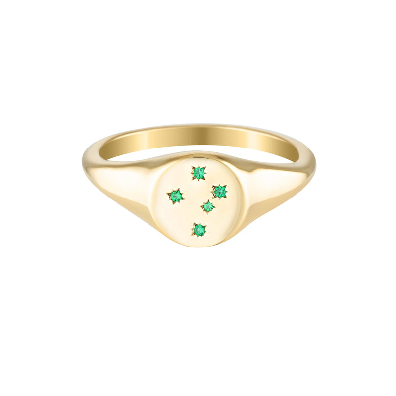 GEORGINI COMMONWEALTH COLLECTION SOUTHERN CROSS RING GOLD Bevilles Jewellers 