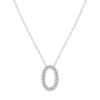 Diamond Initial Slider Necklace in Sterling Silver Necklaces Bevilles O 