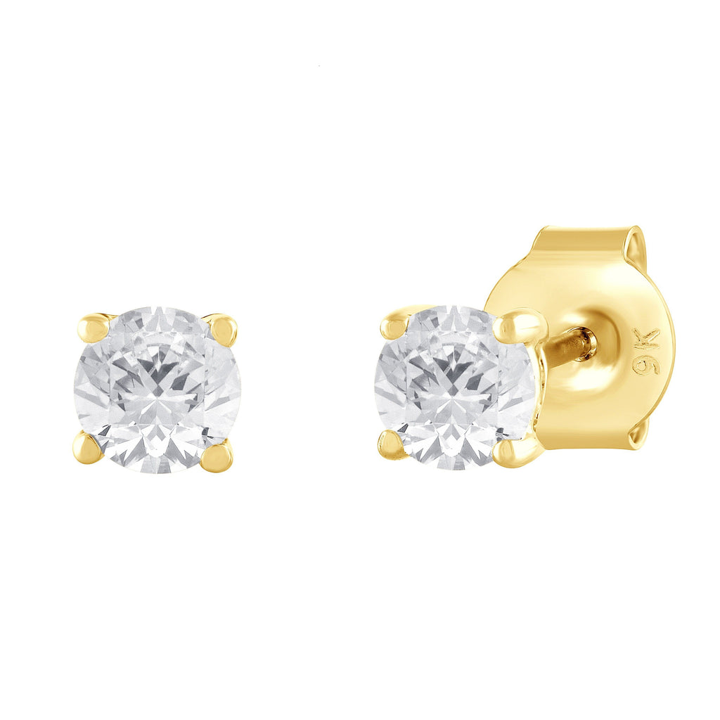 Meera Stud Earrings with 1/2ct of Laboratory Grown Diamonds in 9ct Yel ...